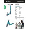 Trottinette Micro Sprite pétrole rayée