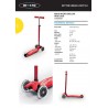 Scooter Maxi Micro Deluxe LED Red