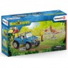 Schleich Dinosaurs 41464 Geländewagen mit Dino-Außenposten