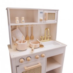New Classic Toys 11046 cuisine en bois Rotin rose