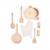 New Classic Toys 11046 cuisine en bois Rotin rose