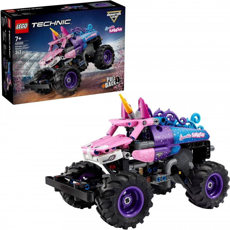 LEGO® Technic 42220 Monster Jam™ Sparkle Smash™ à rétrofriction