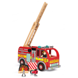 LE TOY VAN Le camion de pompiers avec pompier