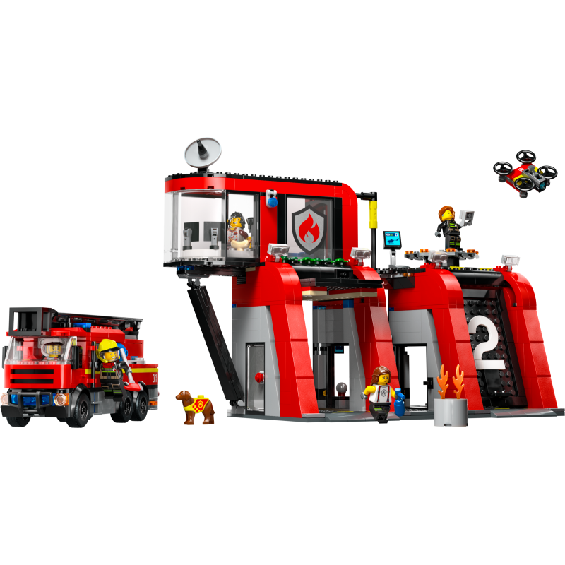 LEGO City La caserne et le camion de pompiers