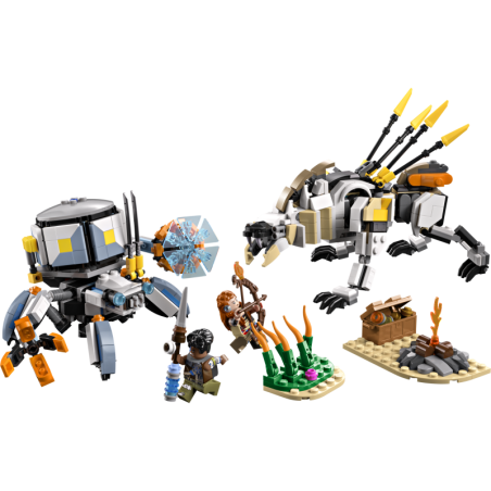 LEGO Aloy et Varl contre Testudien et Dents de scie