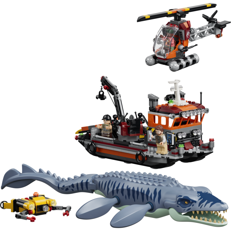 LEGO Jurassic World L'attaque du bateau par le mosasaure