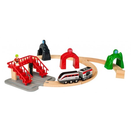 BRIO Circuit de voyageurs avec locomotive intelligente Smart Tech