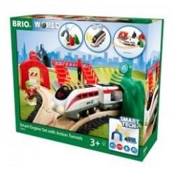 BRIO Smart Tech Engine set with action tunnels